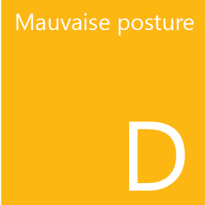 Plusieurs types de postures.